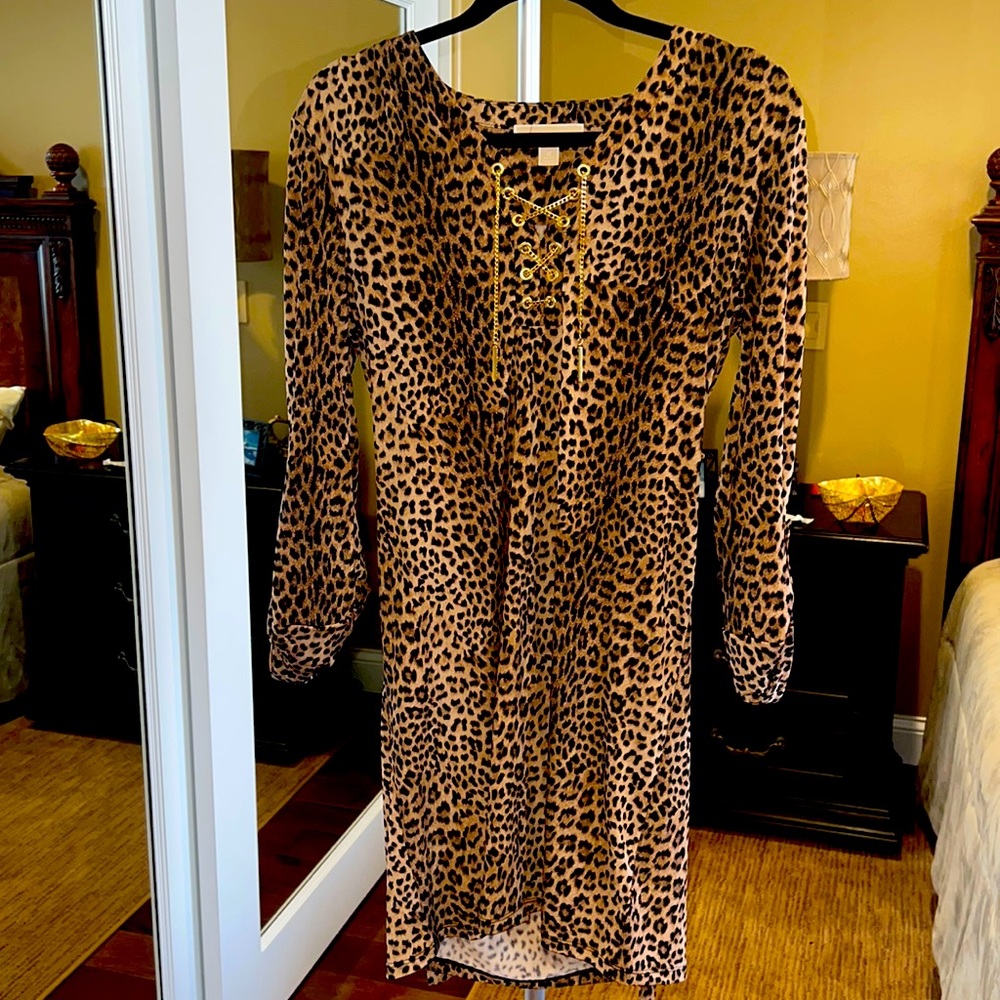Michael Kors never worn mini leopard dress